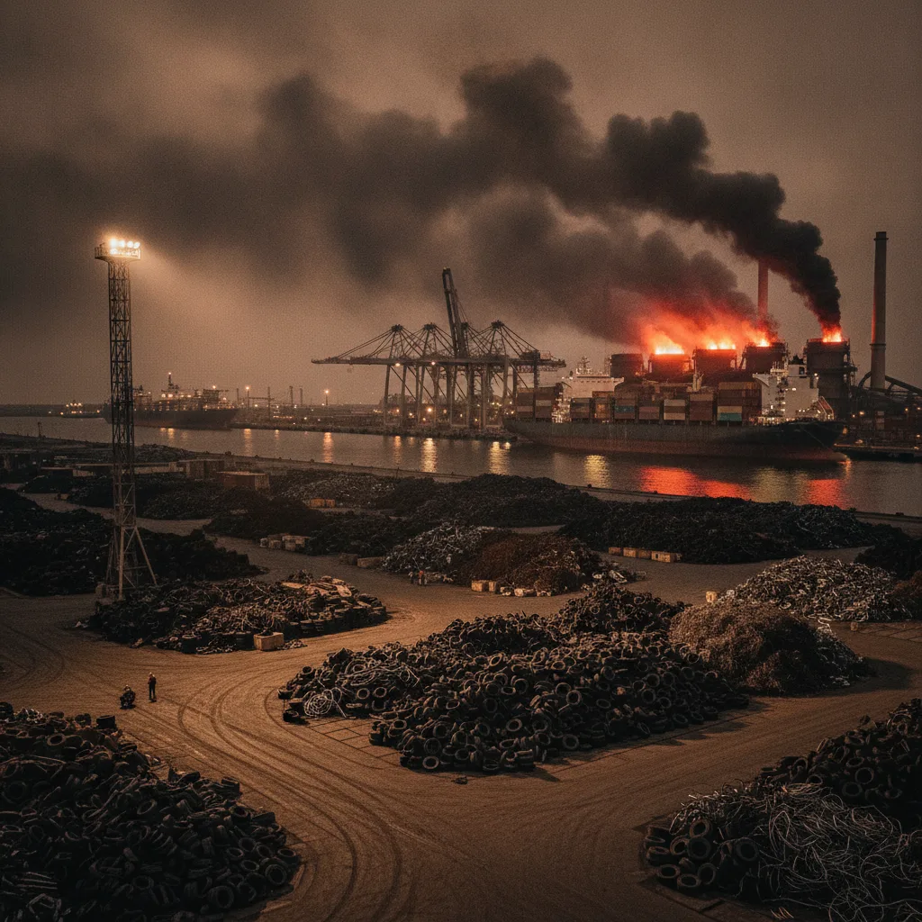 Editorial illustration — When Industrial Permits Expire, Who Pays the Bill?